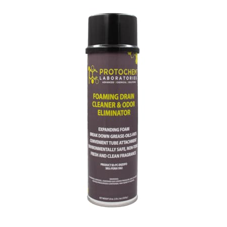 Protochem Laboratories Fresh Scent Foaming Enzyme Drain Cleaner And Odor Eliminator, 18 oz, EA1 PC-ENZO FOAM-1